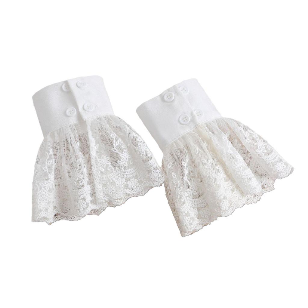 Korean Fairy Lace Decorative False Sleeves for Dresses - Women's Sweet Accessory