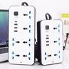 International Universal Power Strip with USB, Multi-Purpose UK & EU Plug Board with Switch