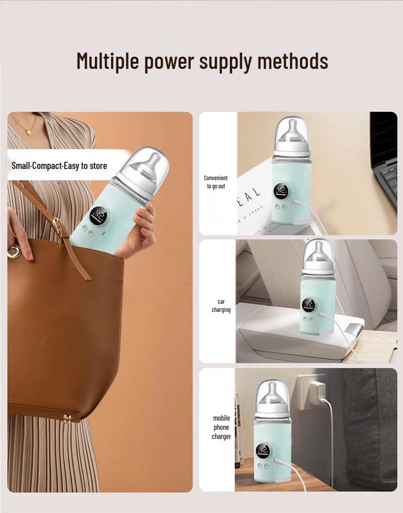 USB Rechargeable Smart Baby Bottle Warmer with Constant Temperature