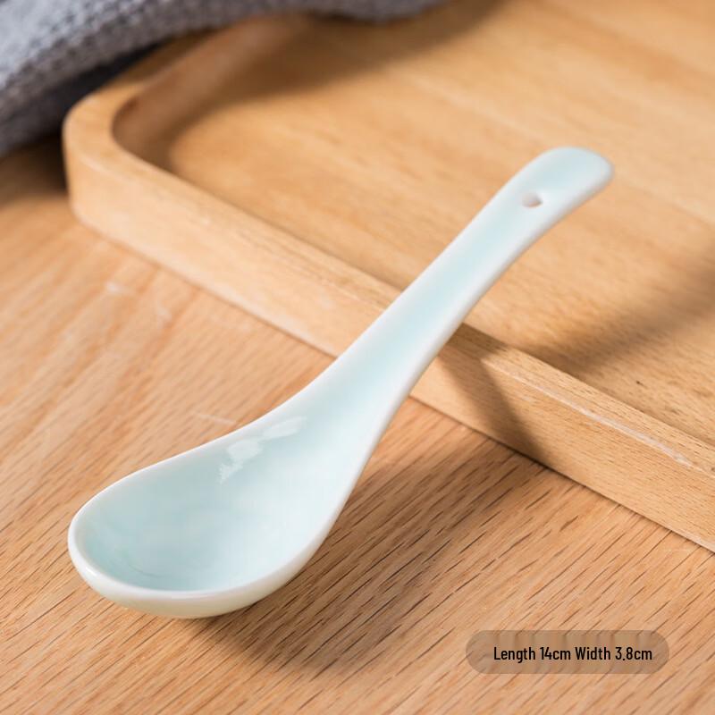 Ceramic Soup and Dessert Spoon Set