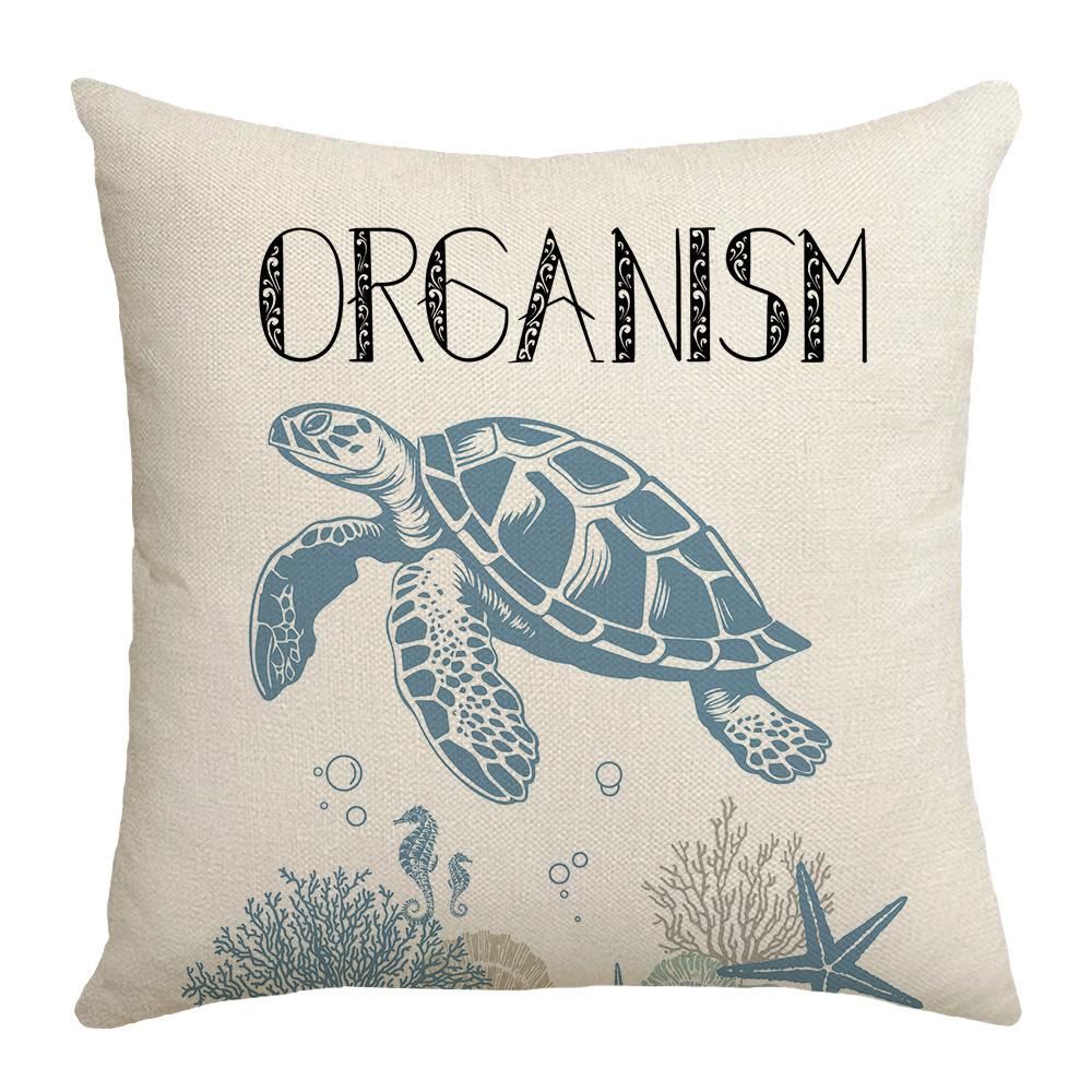 Bedroom Pillow Modern Simple Pillow Pillow Small Fresh Ocean Blue Back Square Living Room Pillow Case
