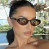 Trendy Small Oval Designer Sunglasses Women Luxury Brand Retro Black Shades Glasses Ladies Goggle UV400 Eyewear