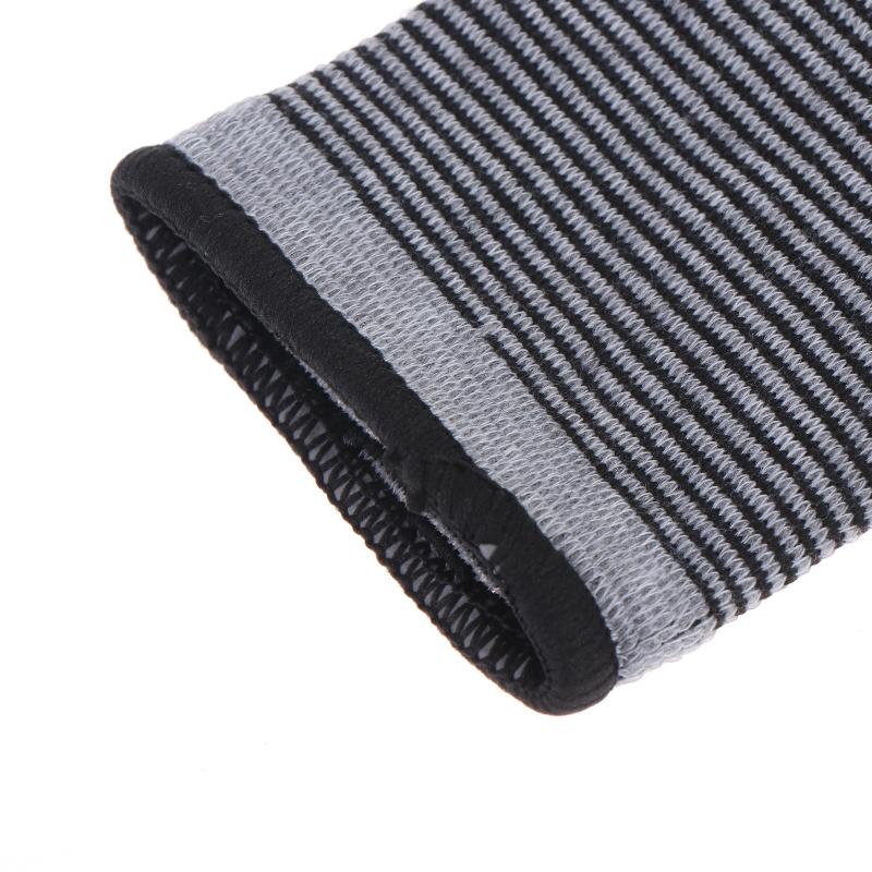 1Pair Elastic Wristband Wrist Palm Brace Carpal Protector For Basketball Football Sports Gym Gray