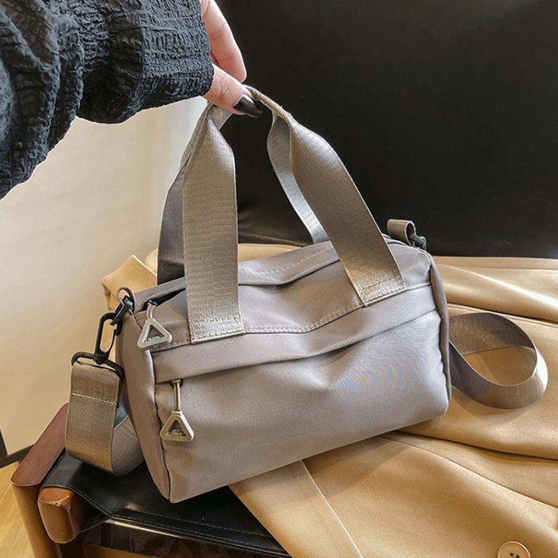Chic Women's Nylon Crossbody Bag - Sleek Small Square Shoulder Handbag with Adjustable Strap, Zip Closure Casual Urban Style, Small Crossbody Bag