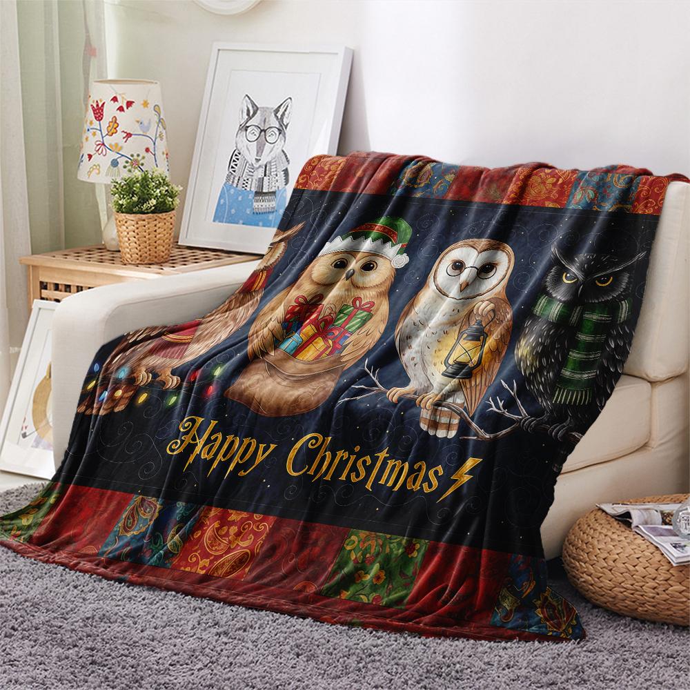 1 Pezzo Coperta in Flanella con Stampa Cartone Animato, Alta Qualità Confortevole per Tutte le Stagioni, Decorazione per la Casa, Calore e Comfort, Perfetta per Regalo di Natale Compleanno