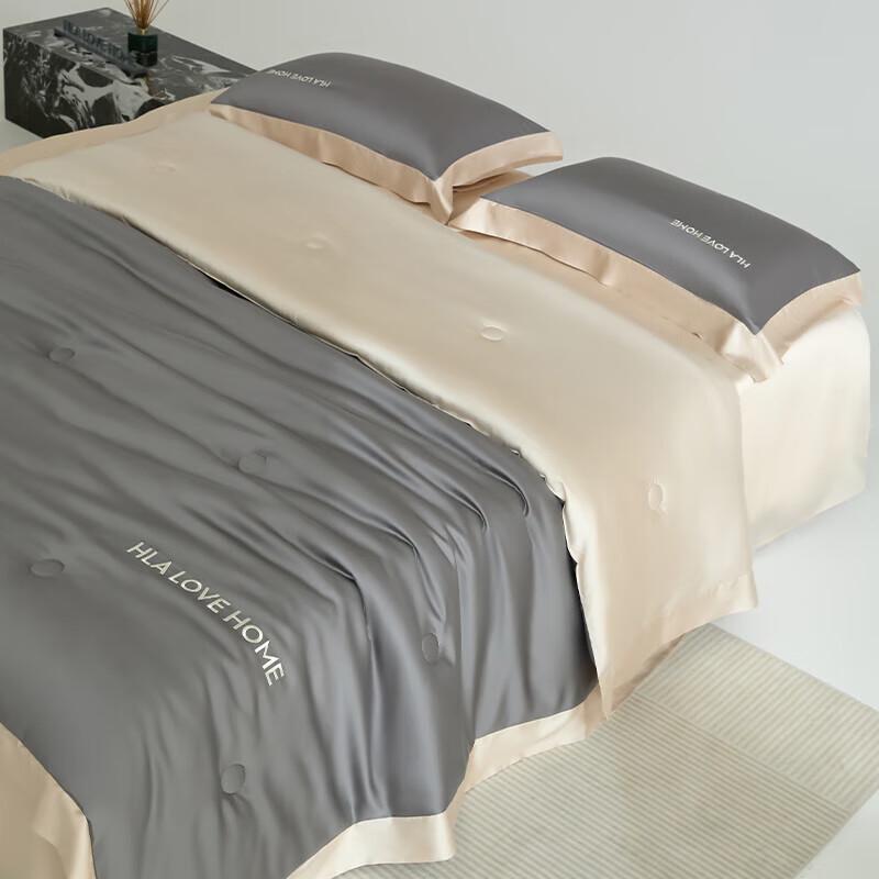 Hla Home Ice Silk Washable Summer Quilt