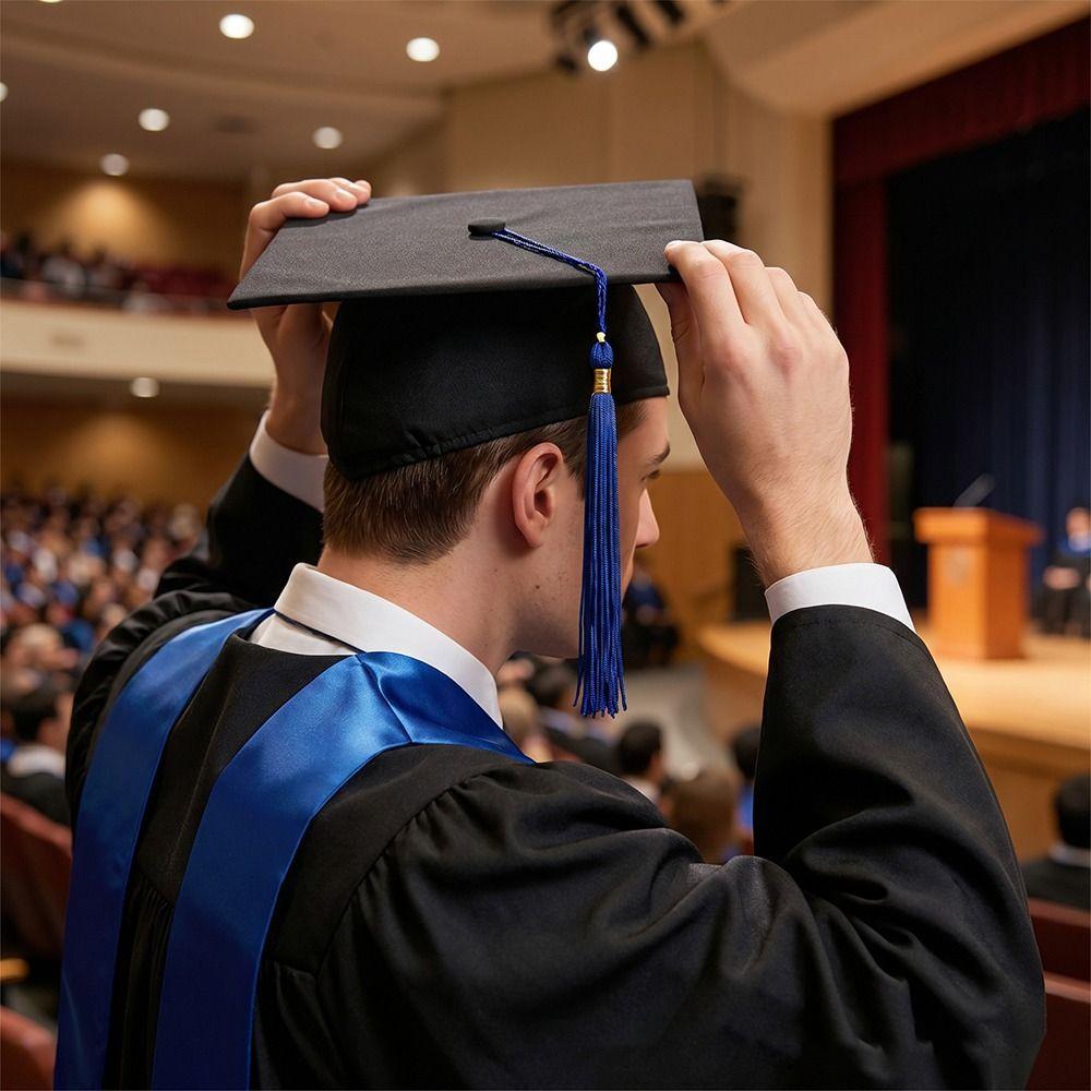 Satin Fabric Graduation Season Set University Graduation Set Student Commencement Party