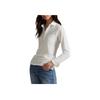 Polo Ralph Lauren Mesh Cotton Solid Embroidered Long Sleeve Polo Shirt Women Tops White 211971704-001