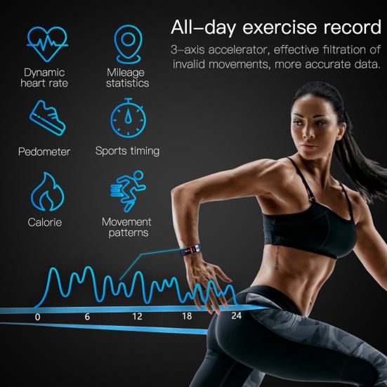 P11 Plus Smart Watch Health Monitoring Multifunctional Waterproof 0.96 inch Fitness Tracker Sport Bracelet for Android