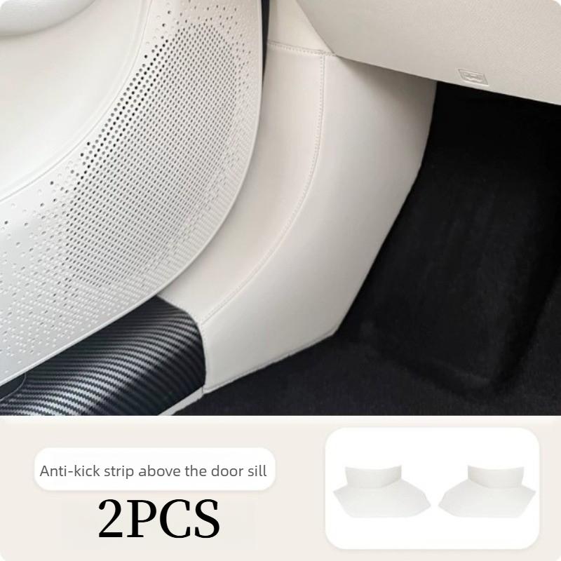 For 2026 GWM ORA 5 Door Sill Anti Kick Pad Driver Passenger Foot Rest Side Leather Dirt Proof Protector Interior Accessories