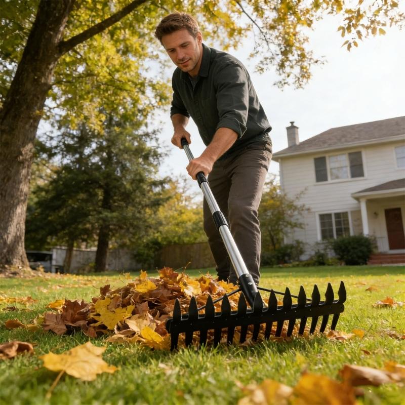 Heavy Duty Garden Implement Constructed Of Stainless Steel For Yard Maintenance And Weeding