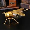 Luxury Golden Bee Shape Sugar Bowl With Spoon Vintage Metal Candy Jar Condiment Pot European Kitchen Tabletop Decor Gift