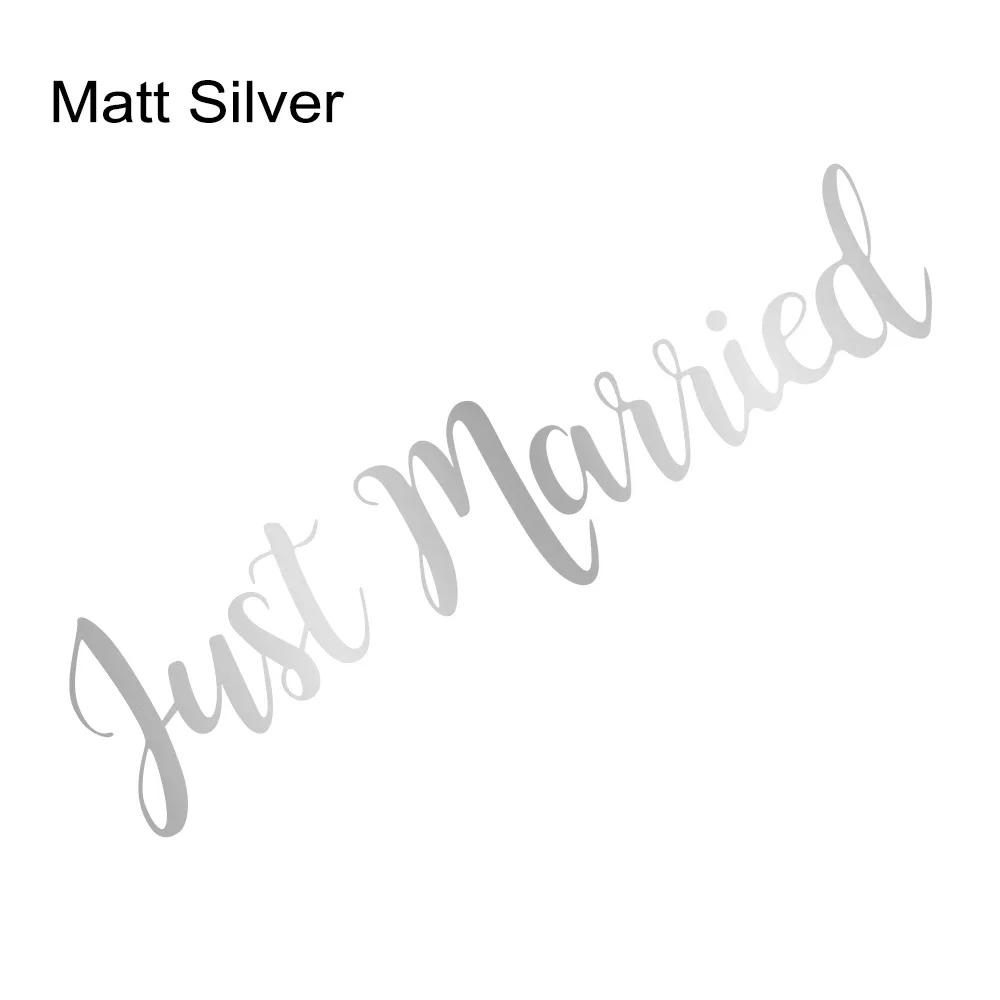 Just Married Wedding Slogan Car Windshield Window Banner Sticker PVC Vinyl Decal Personalised Car Decoration Wedding Supplies