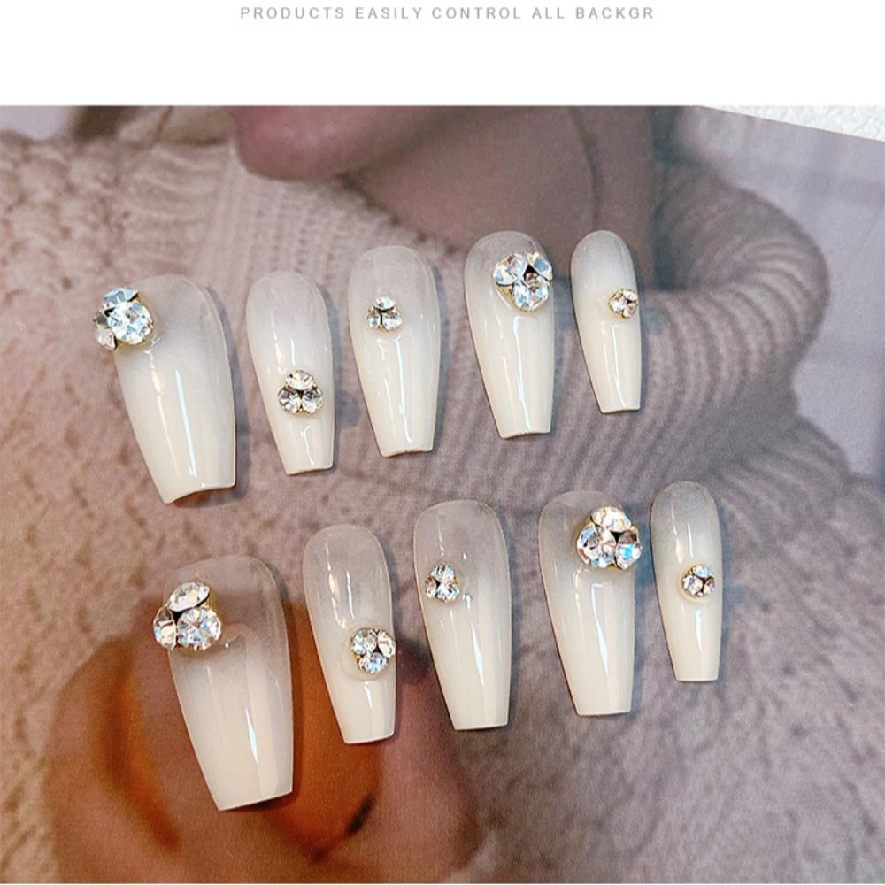10pcs Shining 3D Nail Art Decoration Luxury Crystal Nail Art Charms  Manicure Accessory