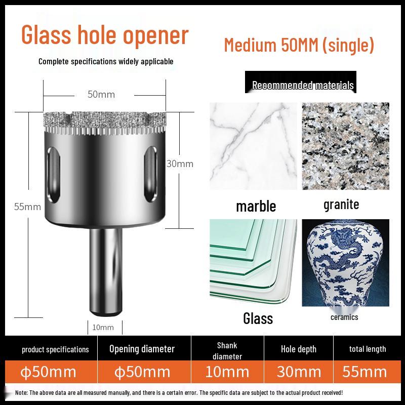 6mm Multifunctional Glass & Tile Drill Bit Set for Marble