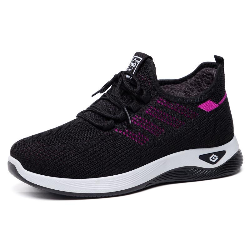 

Обувь женская хлопковая обувь TEU на толстой подошве женские ботинки для улицы спортивная хлопковая обувь универсальные летящие тканые короткие ботинки 41