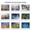 Adjustable Brightness Weather Clock Color Display Alarm Clock White 16MB 100-240V for Living Room