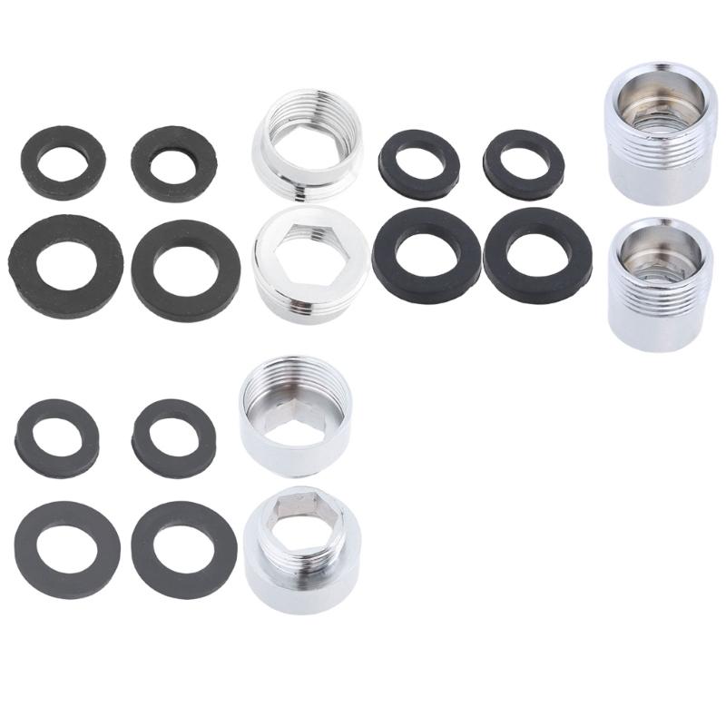 2Pcs Kitchen Tap Connector Stainless Steels Faucet Adaptor Tap Fittings Connector for Garden Hoses Water Filter Enduring