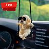 1pc Labrador Retriever Car Mirror Hanging Accessory - Cute Wagging Dog with glasses,Rearview & Pet Companion,Car Interior Decoration