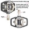 RACEWORK MTB Bike Lock Pedal For Shimano SPD System Nylon Body + Chrome Molybdenum Steel Core Double-sided Locking Footrest