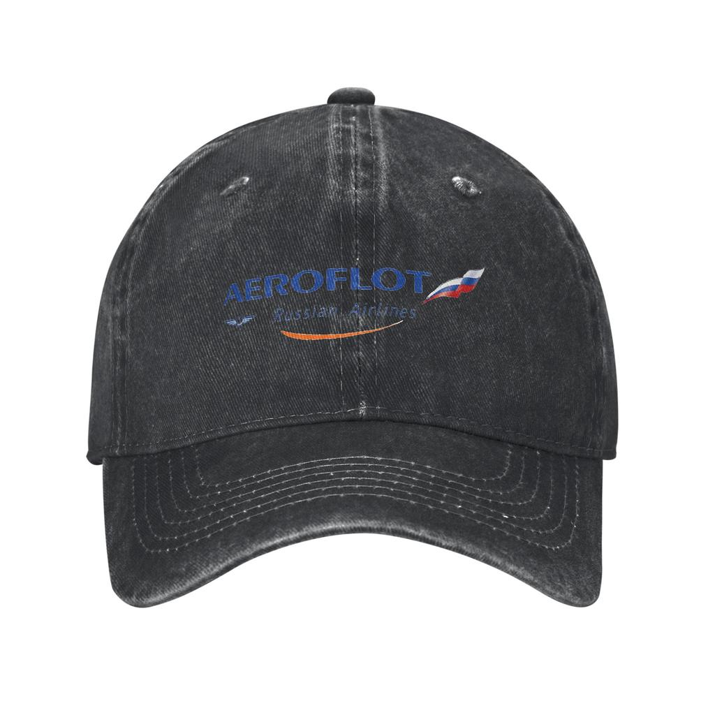 Aeroflot Aviation Russe Pilote Aerospace Aviatore Cappellino in denim Cappellini da baseball casual Cappello regolabile Cappelli