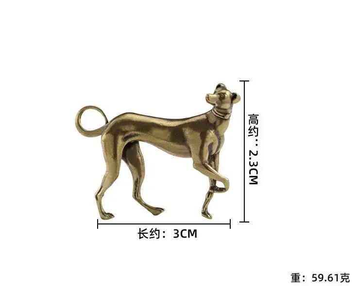 

Украшение для дома, ремесленные аксессуары, миниатюры, фигурки, латунная собака, настольное украшение, винтажная модель животного, статуэтка, украшение, подарок A