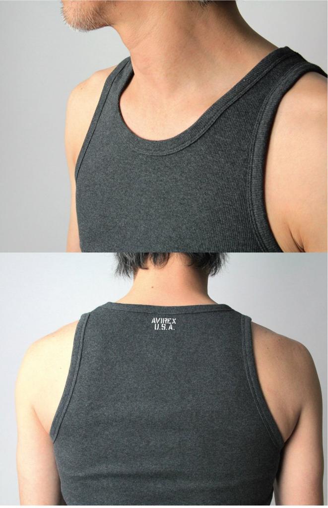 AVIREX Daily Rib Tank Top M 01_White 6143507