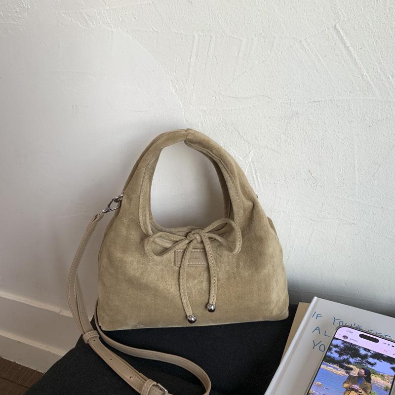 Bow Bag Women's Bag 2025 New Autumn Korean Version Fashion Handbag Foreign Style Shoulder Messenger Bag Dumpling Bag