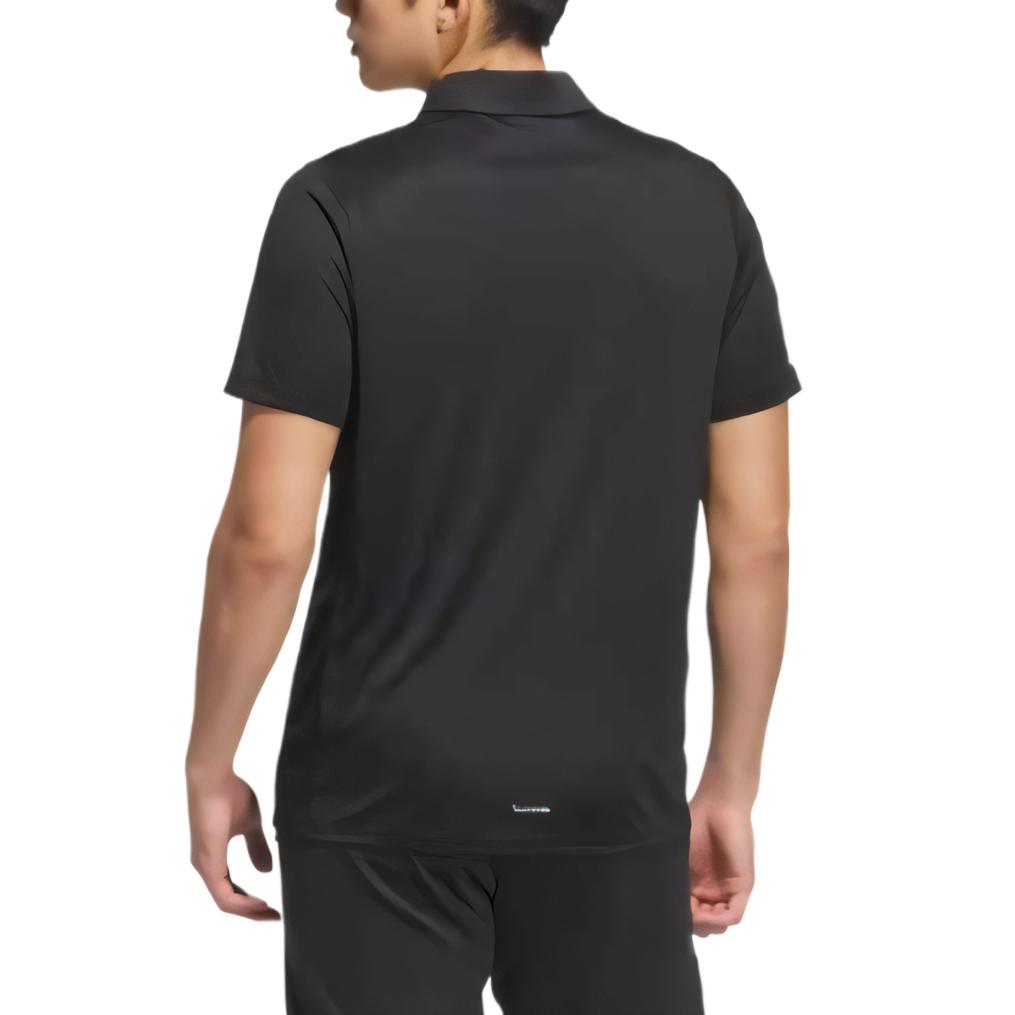 adidas Polo da Tennis 3-Stripes Asciugatura Rapida Uomo Top Nero Bianco KA8333