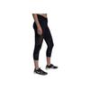 Nike Fly Lux Solid Logo High Waist Training Capris Women Bottoms Black 933628-010