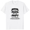 Retro I Have Two Titles Dad And Grandpa T Shirt French Texts Papa And Papy Gift Clothing 100% Cotton Soft Tee Tops EU Size