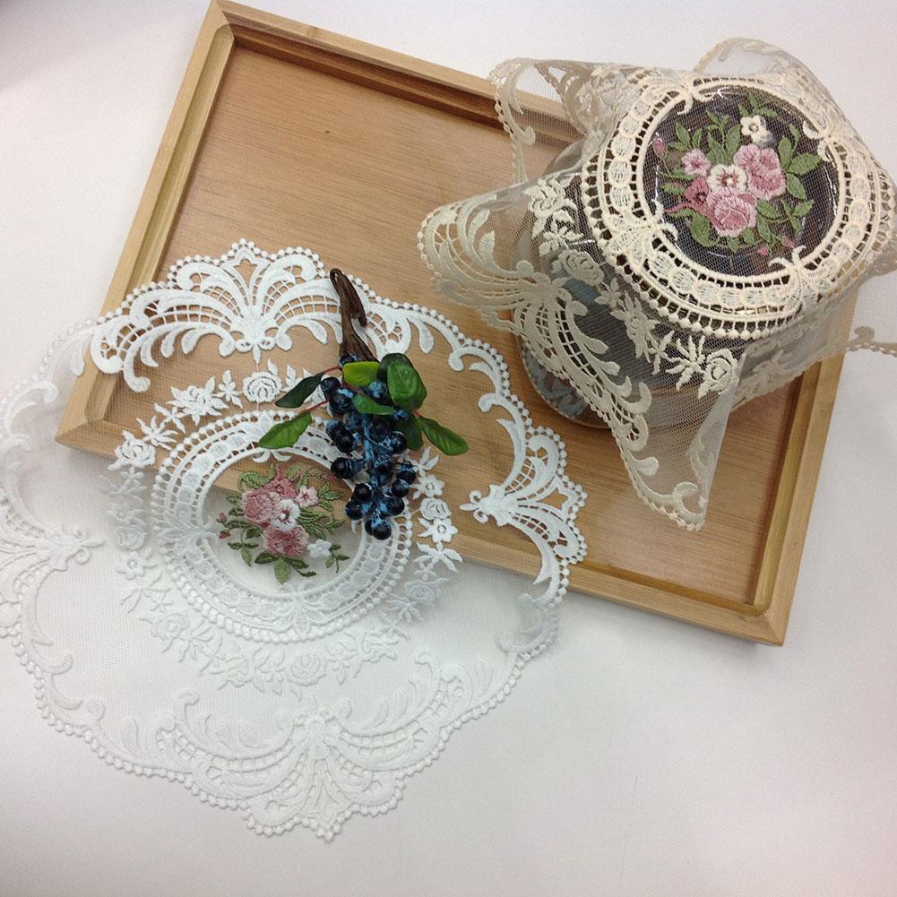 10 Grame Coaster de Dantela 28*28cm Pasta de Fasole Culoare Camel