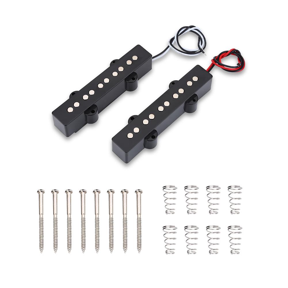 2Pcs Open Bridge Pickup for 5 String Jazz Bass JB Electric Bass Guitar