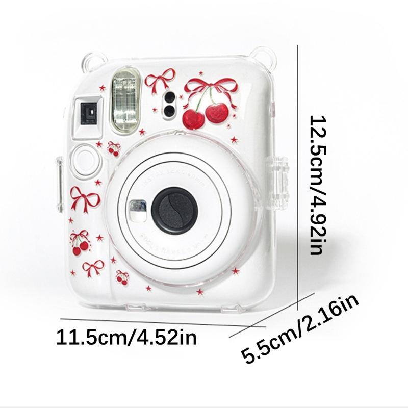 Waterproof Protective Hard Case for Mini 12 Camera Scratch Resistant Shell Pouch Cartoon Print Design Strap not included