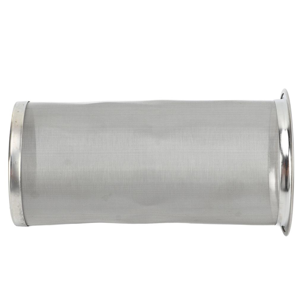 Cold Brew Coffee Filter Stainless Steel Reusable Wide Mouth Mesh Cylindrical Filter with White Gasket for Tea