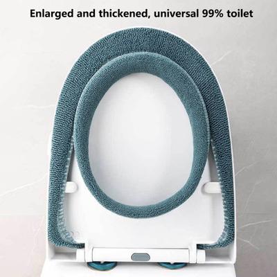 Toilet Seat Cushion Practical Skin-touch Simple Installation Toilet Seat Cover Toilet Seat Cover with Handle Toilet Seat Cover