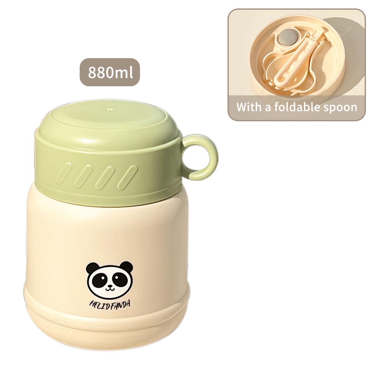 Draagbare Lunchbox 304 Roestvrij Staal Geïsoleerde Ontbijtbeker Herbruikbare Voedselcontainer 880ml Verzegelde Voedsel Thermische Pot