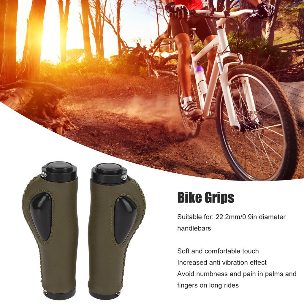 Artificial Leather Grips Liquid Silicone Palm Pad Shock Absorption Handlebar Cover for Bike Accessories