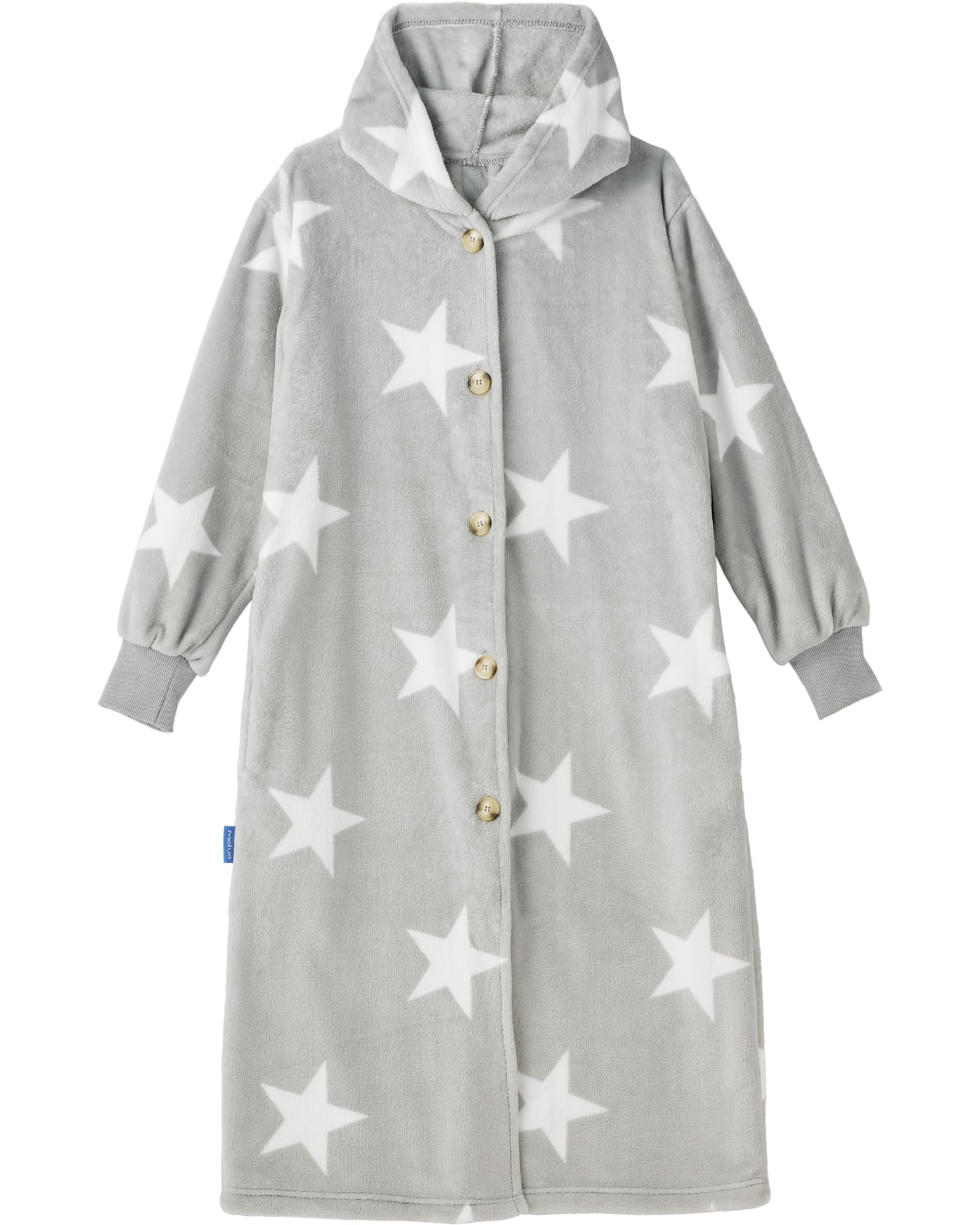

AQUA Wearable M Size Приблизительно Star Pattern Mofua Premium Microfiber Room Easy to Do Elastic Cuffs Company Nice 454764Q7 Одеяло, Kaimaki, Унисекс,