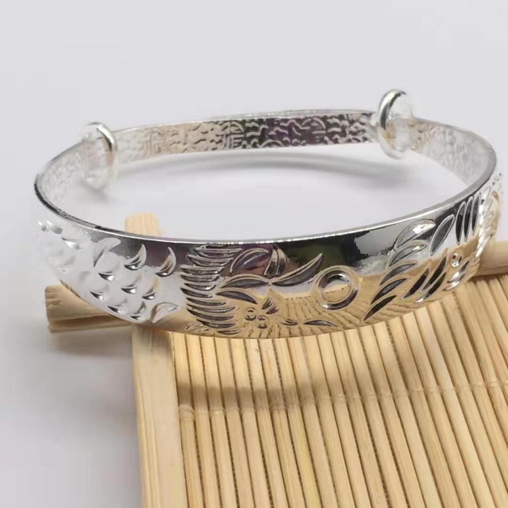 Bransoletka z gwiazdkami posrebrzana na Walentynki dla kobiet - Modny prezent w stylu Douyin dla przyjaciółki