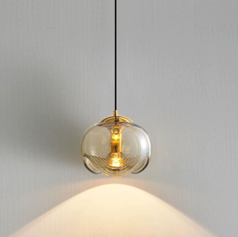 Bauhaus Glass Pendant Light: Post-Modern Nordic Style for Kitchen, Bar, Living Room, Bedroom, or Bedside Lighting
