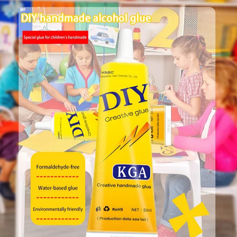 Safe Glue For Children Transparent Multi-Purpose Glue | Fast-Drying | Bonds Fabric, Puzzles, Buttons, Dried Flowers & More