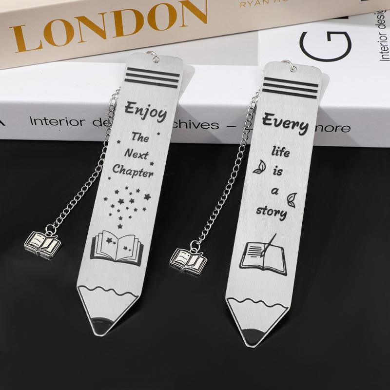 Personalized Book Mark Stainless Steel Metal Bookmarks Gift For Good Friends Collection Stationery School Supplies