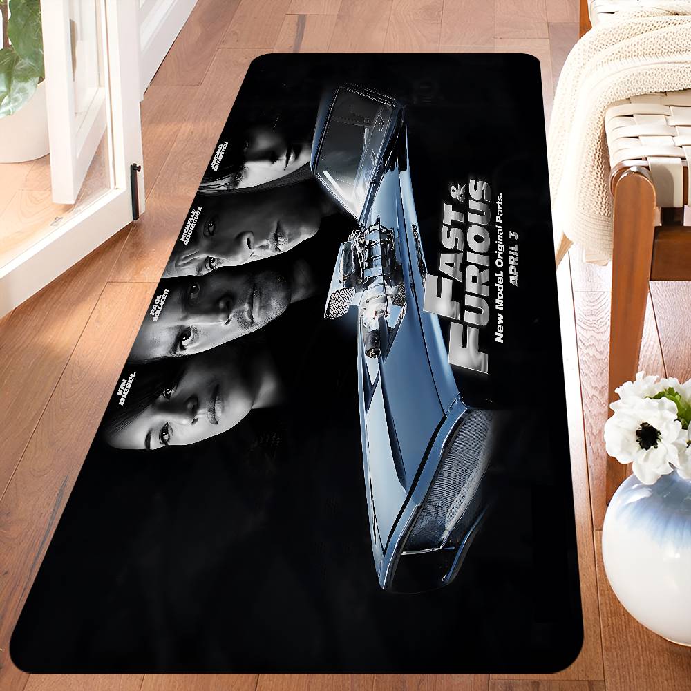 Movie F-Fast Cool Furious Room Mats Retro Multiple Choice Living Room Kitchen Rug Non-Slip Welcome Rug