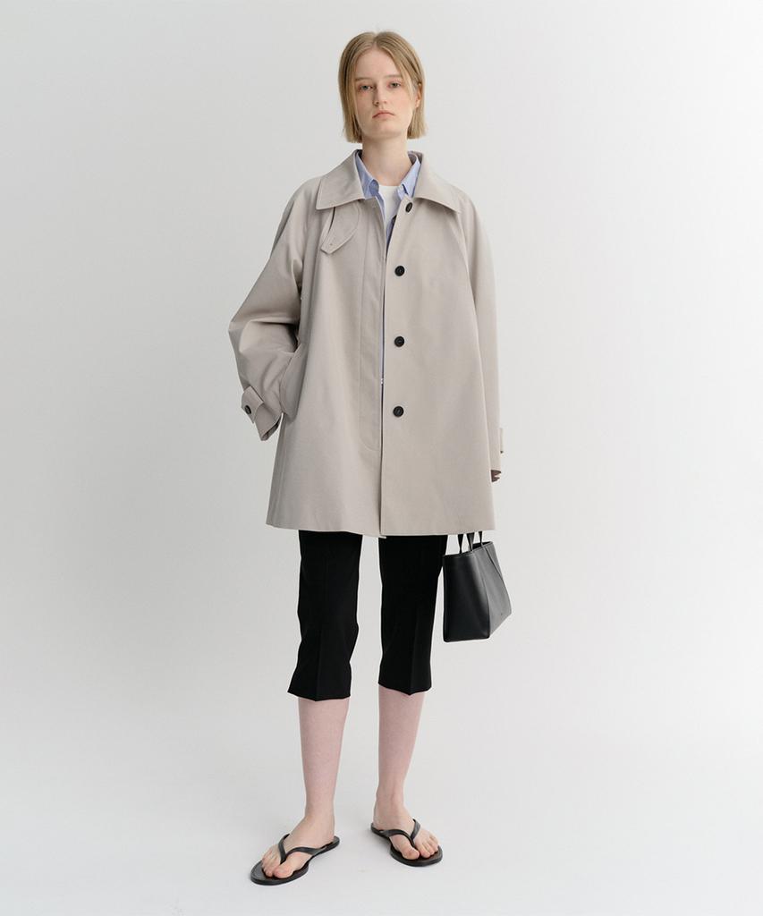 Eaah Jude Half Trench Coat (Ash Beige)