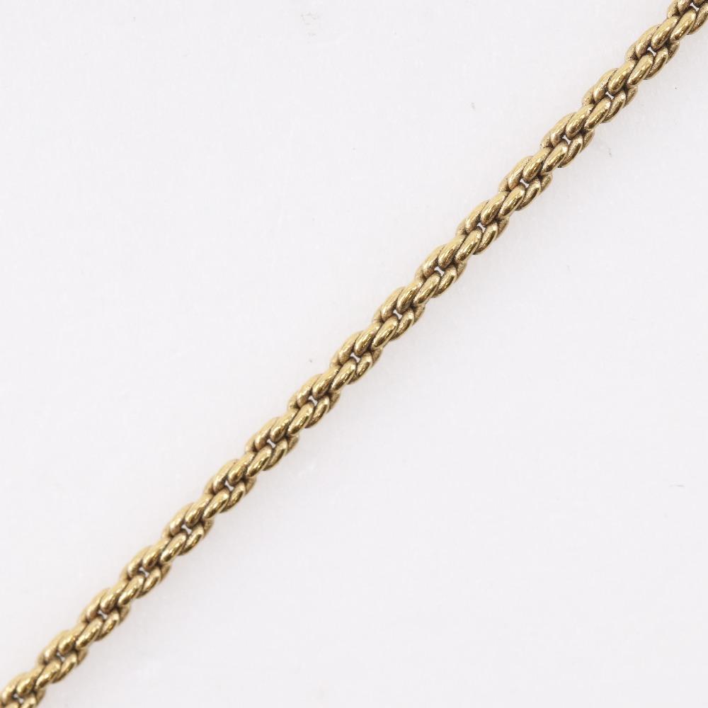 CHANEL COCO Mark Necklace vintage Plated Gold 7.5g Women Used