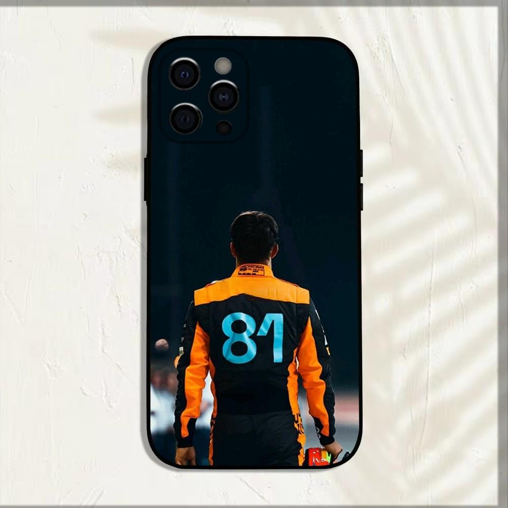 Cover per Telefono F1 Racing 81 Oscar P-Piastri Per iPhone 15,14,13,12,11,Pro,X,XS,Max,XR,Plus,Mini Cover Nera Morbida