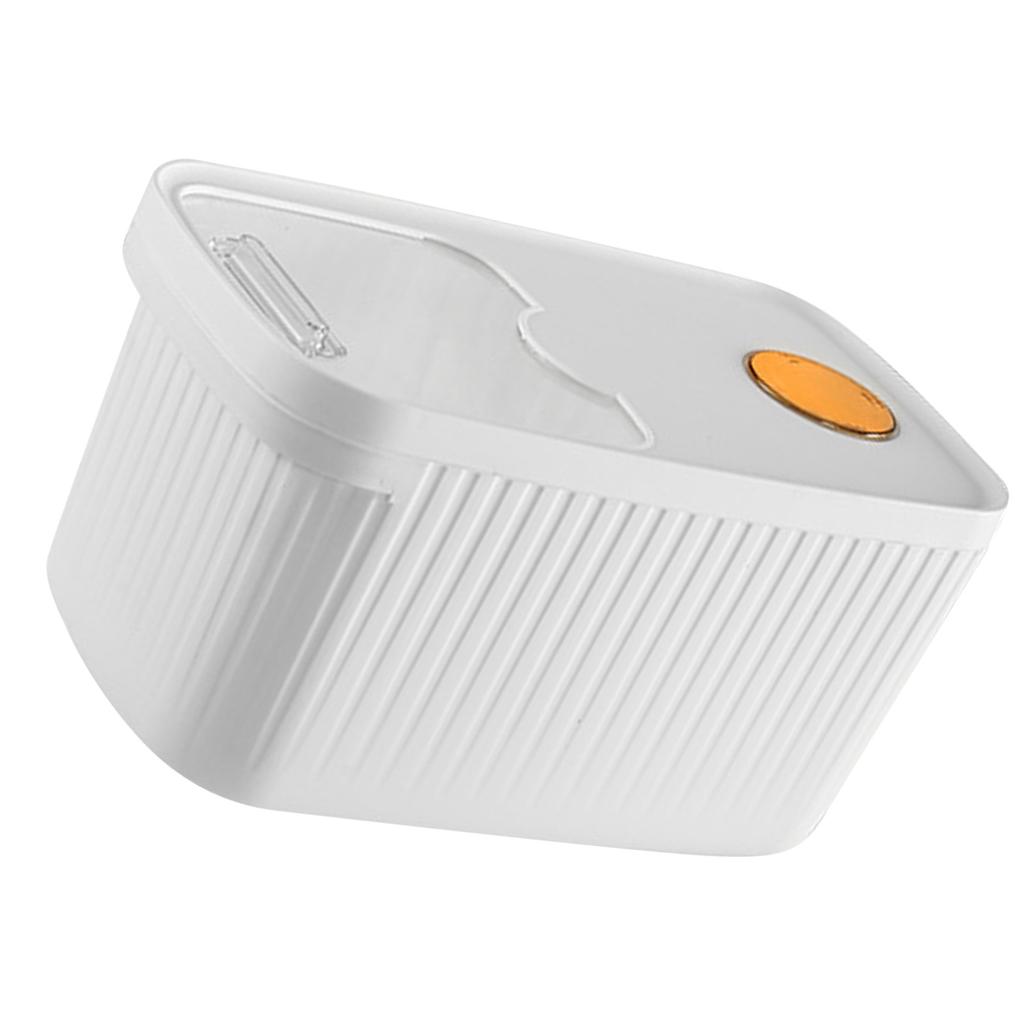 Rice Container Plastic Large Capacity Airtight with Lid Rice Bin for Grain Cereal Flours White 10kg