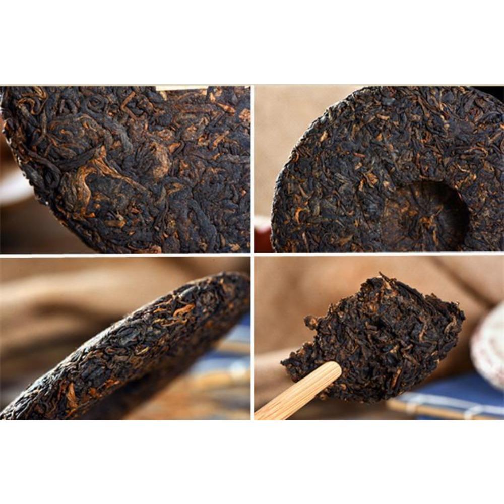 Yunnan Pu'er Tea 200g Ripe Tea Cake Jinmao Gong Cha Old Tree Fermented English: Yunnan Pu'er 200g Ripe Tea Cake Jinmao Gong Old Tree Fermented