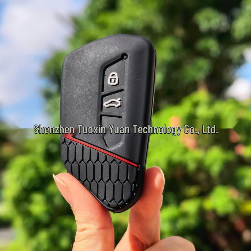 

Silicone Honeycomb Key Cover for 2021 Volkswagen Teramont, Teramont X, Golf 8, Tiguan L чёрный